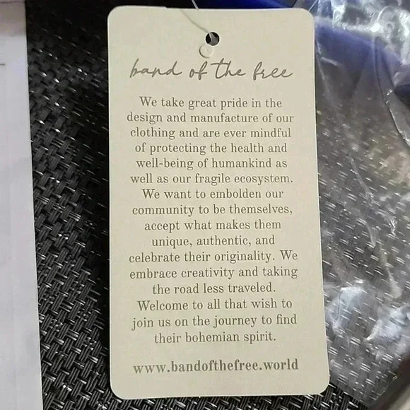 Band of the Free NWT MINI DRESS iimee purple smoked flowy"s - Picture 10 of 14